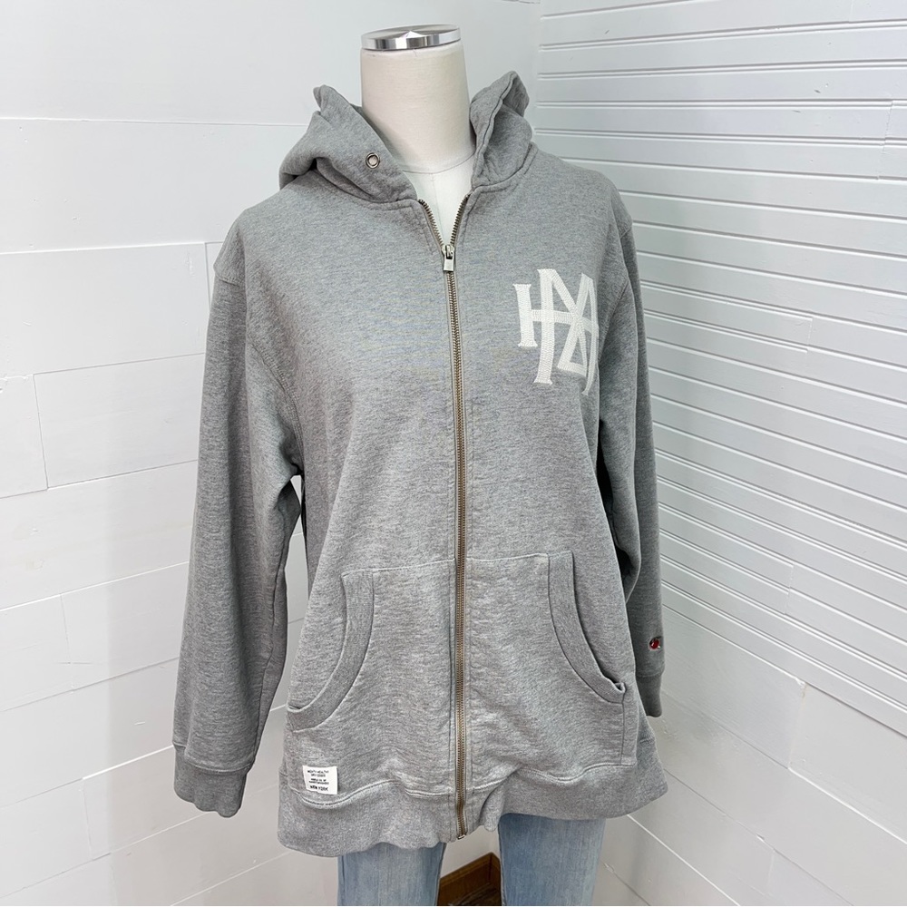 !FINAL CHANCE! Mighty Healthy Gray Heavyweight Zip Up Sweatshirt